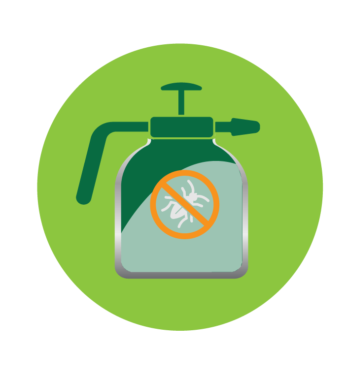 spray can with pest hazard in green circle