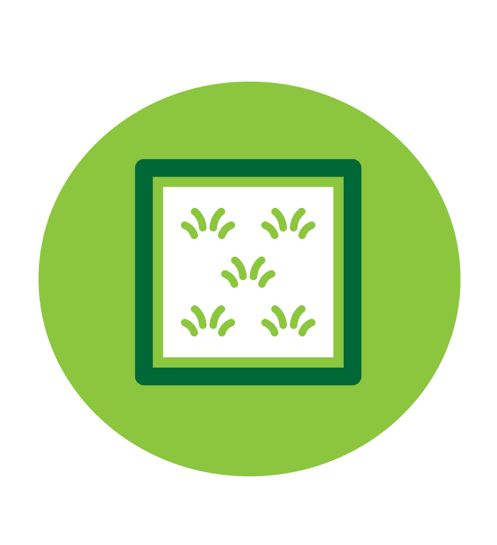 green tablet in a light green circle